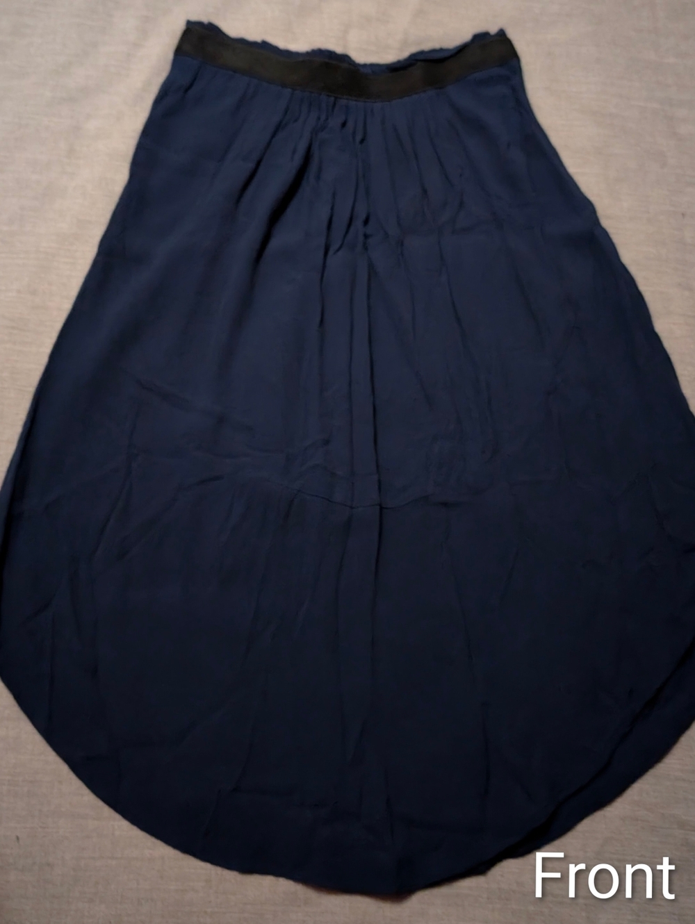 2/$10 - Le Chateau Dark Blue Midi Skirt